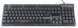 Manhattan Teclado gaming — Edición Base Metálica Teclado Juego Alámbrico USB QWERTY