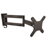 StarTech.com Soporte de pared de doble giro para monitor - Montura VESA para Pantallas de hasta 27 Pulgadas Monitor Negro