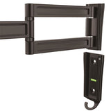 StarTech.com Soporte de pared de doble giro para monitor - Montura VESA para Pantallas de hasta 27 Pulgadas Monitor Negro