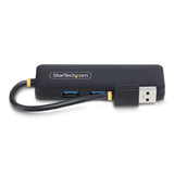 StarTech.com Hub USB-A de 4 Puertos - Ladrón USB de 4 Puertos - Alimentado por el Bus - USB 3.0 de 5Gbps - Hub Portátil