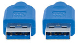 Manhattan 354295 cable USB USB 3.2 Gen 1 (3.1 Gen 1) 1,8 m USB 3.0 Type-A Azul