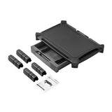 StarTech.com Base con Cajón para Monitor - de Altura Ajustable con Columnas Apilables - con Soporte para Pantallas hasta