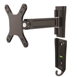 StarTech.com Soporte de pared de un solo giro para monitor - Montura VESA para Pantallas de hasta 27 Pulgadas Monitor Negro