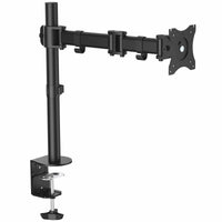 StarTech.com Soporte VESA de Sobremesa para 1 Monitor - Base para Pantallas VESA de hasta 34" con Mástil Articulado - Altura Ajustable - de Montaje mediante Abrazadera/ Ojal - Negro Monitor Negro