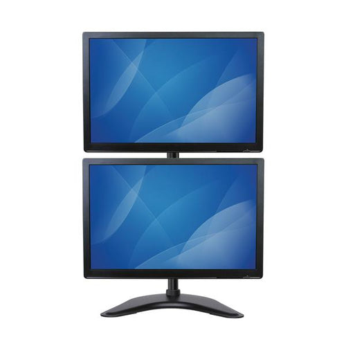StarTech.com Soporte Vertical de Acero de Servicio Pesado para dos Monitores - Base Ajustable VESA para Pantallas de has