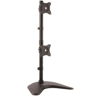 StarTech.com Soporte Vertical de Acero de Servicio Pesado para dos Monitores - Base Ajustable VESA para Pantallas de has