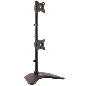 StarTech.com Soporte Vertical de Acero de Servicio Pesado para dos Monitores - Base Ajustable VESA para Pantallas de has