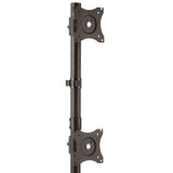 StarTech.com Soporte Vertical de Acero de Servicio Pesado para dos Monitores - Base Ajustable VESA para Pantallas de has