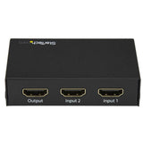 StarTech.com VS221HD20 Conmutadores de vídeo HDMI 2.0 Negro