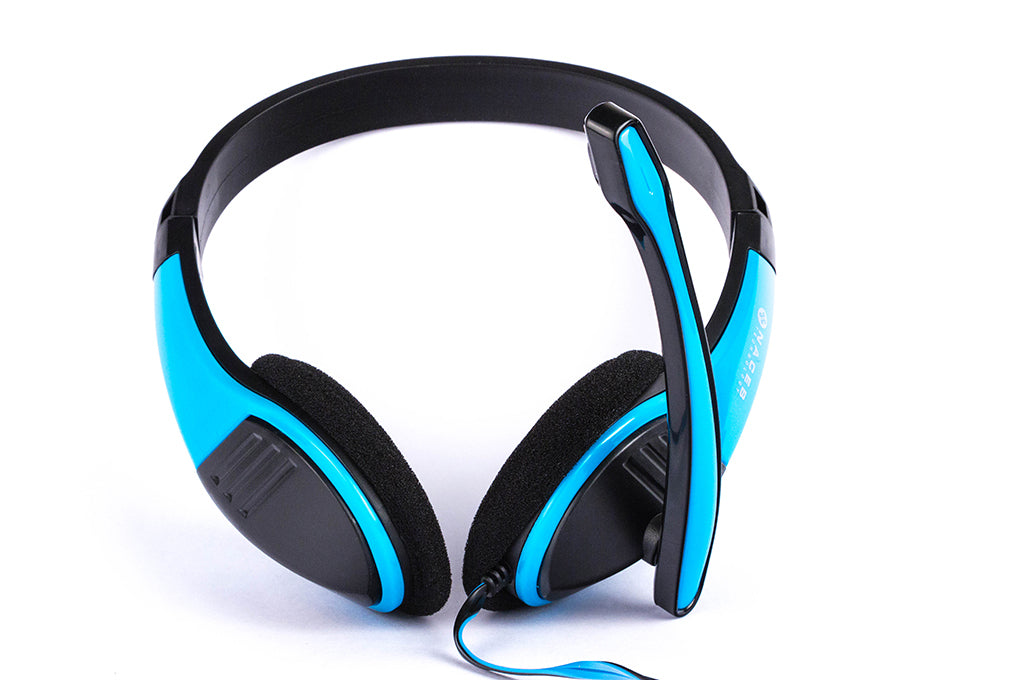 Naceb Technology NA-589AZ auricular y casco Auriculares Alámbrico Diadema Juego Negro, Azul