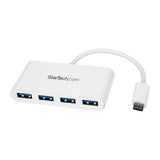 StarTech.com Hub Ladrón USB C con 4 Puertos USB-A (USB 3.0 SuperSpeed de 5Gbps) - Alimentado por el Bus USB - Concentrad