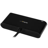 StarTech.com Hub Concentrador USB 3.0 USB-C de 3 Puertos con Ethernet Gigabit y Entrega de Alimentación de 60W con Puerto Pass-Through - USB Tipo C