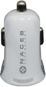 Naceb Technology NA-600 GPS, MP3, PDA, Smartphone Blanco Encendedor de cigarrillos Auto