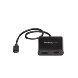StarTech.com Adaptador USB a HDMI Doble - Hub MST USB Tipo C - Divisor Multiplicador HDMI Doble 4K 30Hz - HDR - con Cabl