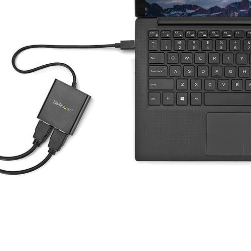 StarTech.com Adaptador USB a HDMI Doble - Hub MST USB Tipo C - Divisor Multiplicador HDMI Doble 4K 30Hz - HDR - con Cabl