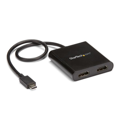 StarTech.com Adaptador USB a HDMI Doble - Hub MST USB Tipo C - Divisor Multiplicador HDMI Doble 4K 30Hz - HDR - con Cabl