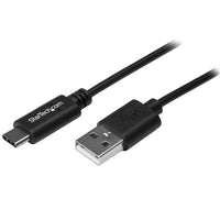StarTech.com Cable de Carga y Sincronización USB-A a USB-C de 2m - Cable de Datos USB-A a USB Tipo C - M/M - Negro - Certificado USB-IF Cable USB 2.0 USB A USB C Macho