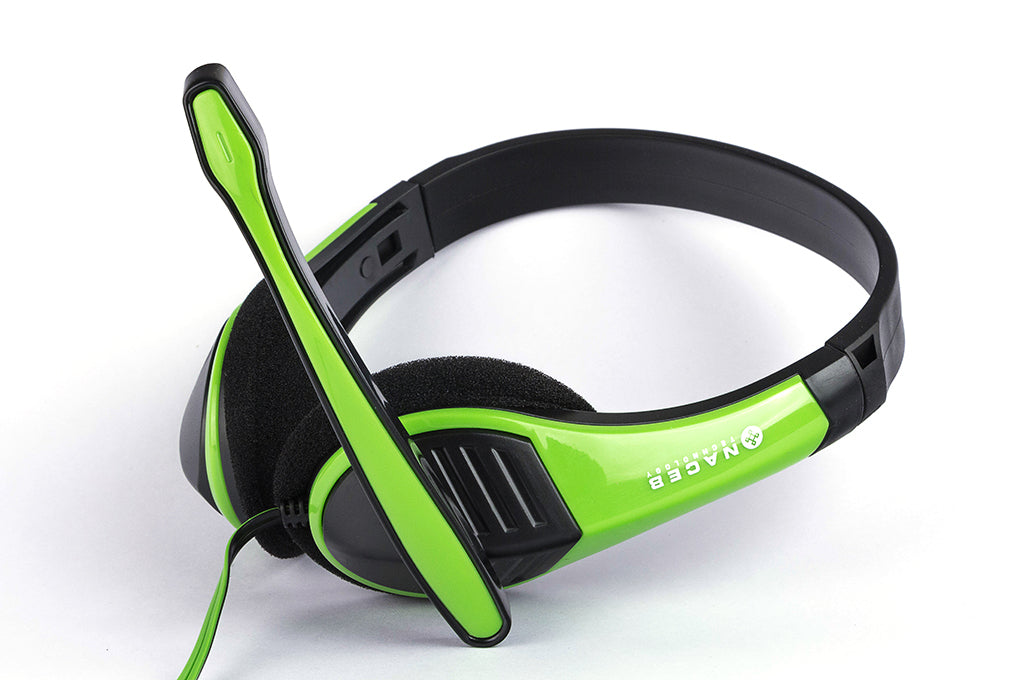Naceb Technology NA-589VE auricular y casco Auriculares Alámbrico Diadema Juego Verde
