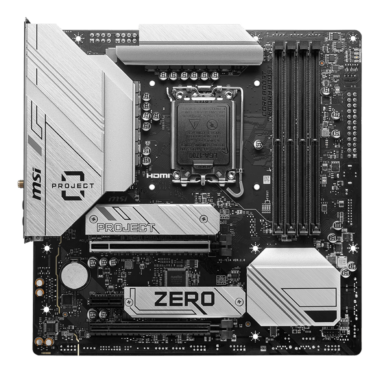 MSI B760M PROJECT ZERO placas base Intel LGA 1700 1 LGA 1700