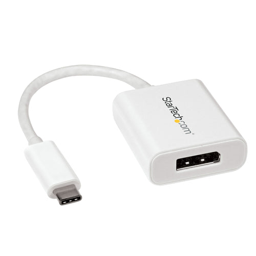 StarTech.com Adaptador Gráfico Externo USB-C a DisplayPort - Conversor de Vídeo Type-C a DP 4K 60Hz - Blanco Adaptadores