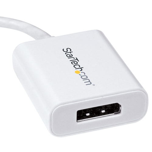 StarTech.com Adaptador Gráfico Externo USB-C a DisplayPort - Conversor de Vídeo Type-C a DP 4K 60Hz - Blanco Adaptadores