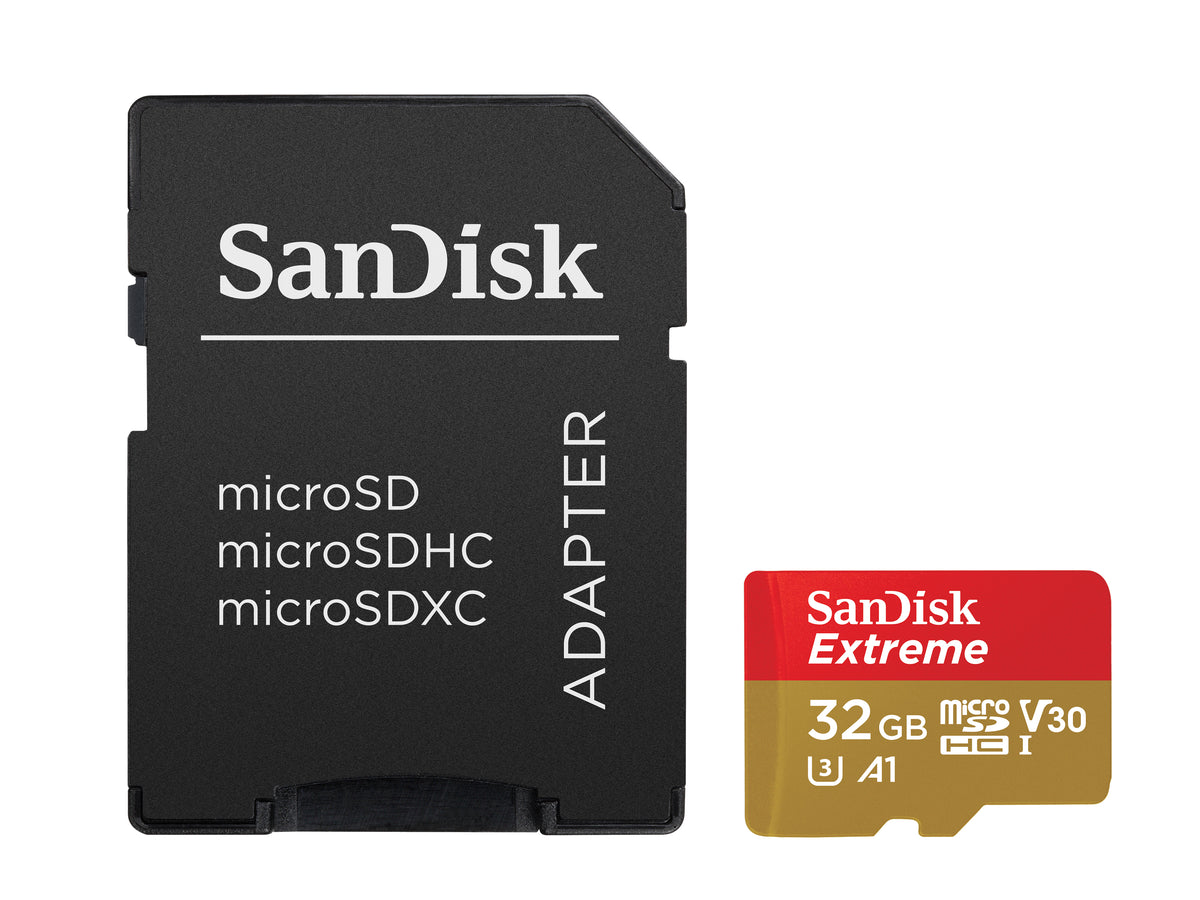 SanDisk Extreme 32 GB MicroSDHC UHS-I Clase 10, 100 MB/s, SDSQXAF-032G-GN6MA