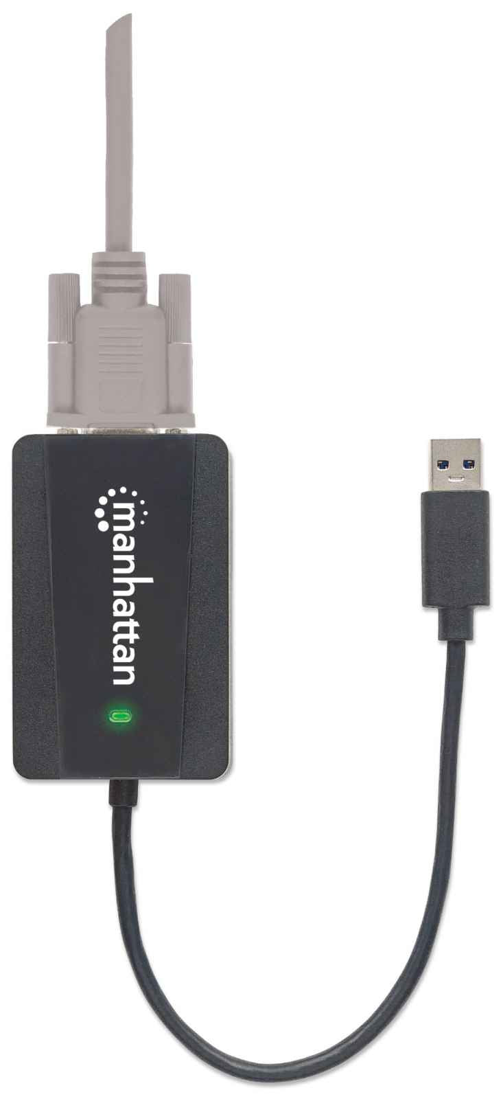 Manhattan 152303 adaptadores gráficos usb USB tipo A Macho Derecho 3.2 Gen 1 (3.1 Gen 1)