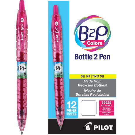 Bolígrafo Pilot B2P Colors Gel 0.7Mm Color Rosa Caja C/12 Pzas - 36625 FullOffice.com