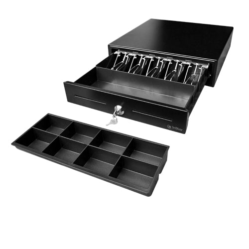 3nStar CD350 cajón de efectivo, Acero, Negro, 410 mm | Cajones de efectivo