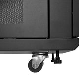 StarTech.com Armario Rack para Servidores 24U 19" 4 Columnas - Rack de Servidores con Cerradura y Seguro - Rack con Ruedas y Carriles de Montaje Ajustables para Equipo de Red Rack 24U Rack o bastidor independiente 450 kg Negro