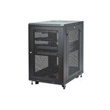 StarTech.com Armario Rack para Servidores 18U 19" 4 Columnas - Rack de Servidores con Cerradura y Seguro - Rack con