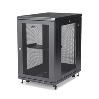 StarTech.com Armario Rack para Servidores 18U 19" 4 Columnas - Rack de Servidores con Cerradura y Seguro - Rack con