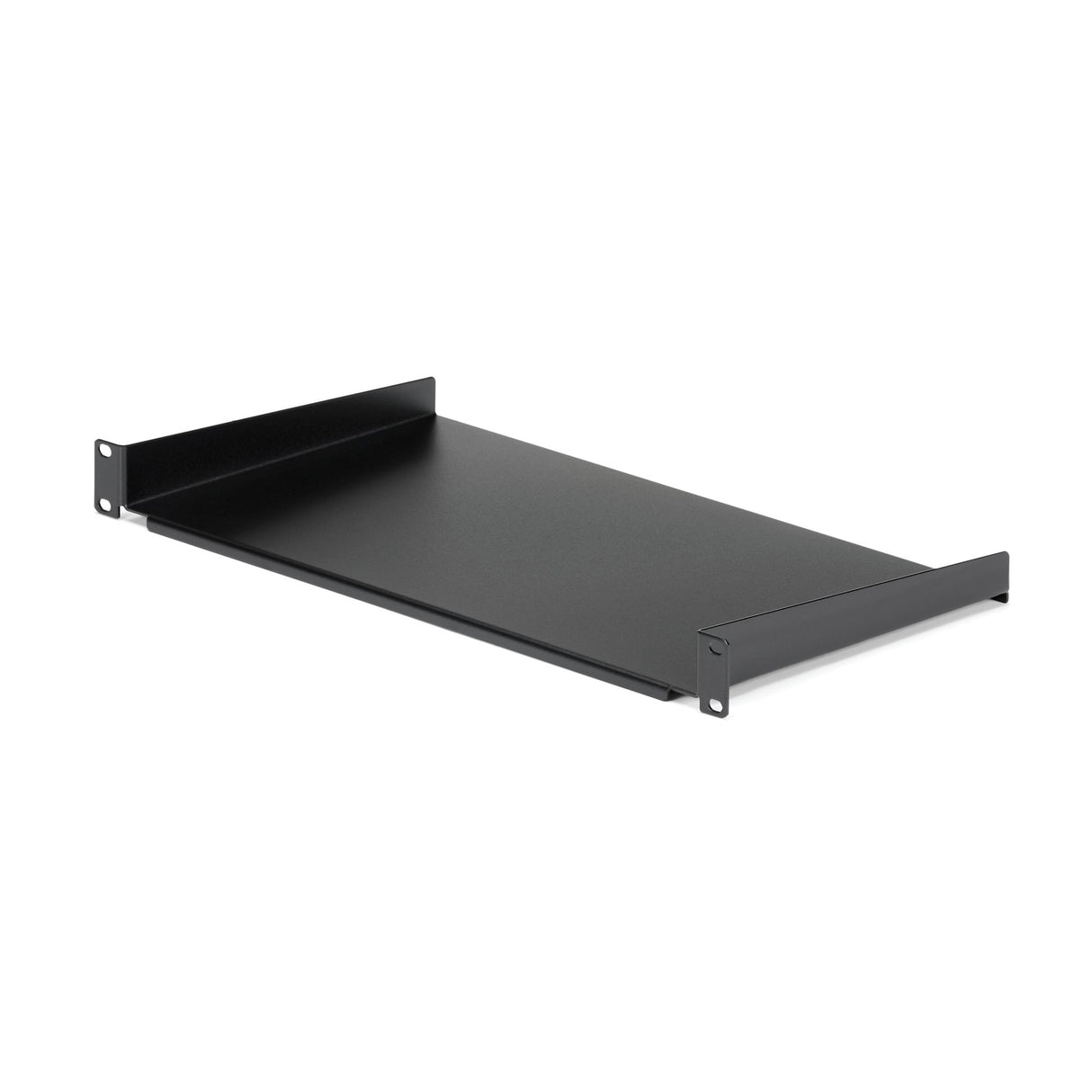 StarTech.com Bandeja Estante de 1U para Armario Rack de Servidores - de 10 Pulgadas (254mm) de Profundidad - en Acero de Servicio Pesado - con Capacidad de Carga de 20kg - Negro Rack Cajón metálico para rack Negro Acero 20 kg