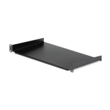 StarTech.com Bandeja Estante de 1U para Armario Rack de Servidores - de 10 Pulgadas (254mm) de Profundidad - en Acero de Servicio Pesado - con Capacidad de Carga de 20kg - Negro Rack Cajón metálico para rack Negro Acero 20 kg