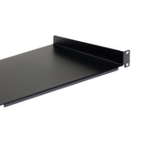 StarTech.com Bandeja Estante de 1U para Armario Rack de Servidores - de 10 Pulgadas (254mm) de Profundidad - en Acero de Servicio Pesado - con Capacidad de Carga de 20kg - Negro Rack Cajón metálico para rack Negro Acero 20 kg