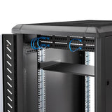StarTech.com Bandeja Estante de 1U para Armario Rack de Servidores - de 10 Pulgadas (254mm) de Profundidad - en Acero de Servicio Pesado - con Capacidad de Carga de 20kg - Negro Rack Cajón metálico para rack Negro Acero 20 kg