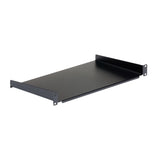 StarTech.com Bandeja Estante de 1U para Armario Rack de Servidores - de 10 Pulgadas (254mm) de Profundidad - en Acero de Servicio Pesado - con Capacidad de Carga de 20kg - Negro Rack Cajón metálico para rack Negro Acero 20 kg