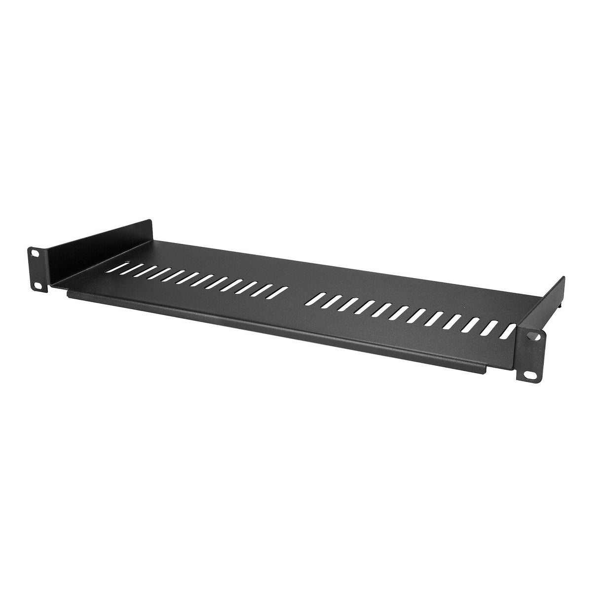 StarTech.com Bandeja Estante Ventilado de 1U para Armario Rack de Servidores - de 7 Pulgadas de Profundidad Rack Cajón metálico para rack Negro Acero 20 kg