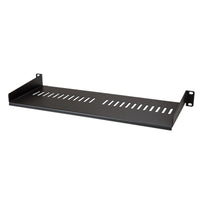 StarTech.com Bandeja Estante Ventilado de 1U para Armario Rack de Servidores - de 7 Pulgadas de Profundidad Rack Cajón metálico para rack Negro Acero 20 kg