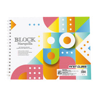 Cuaderno de dibujo Marquilla Dietrix Fist Class con papel de china con 50 hojas 32.2 X 24.6 cms
