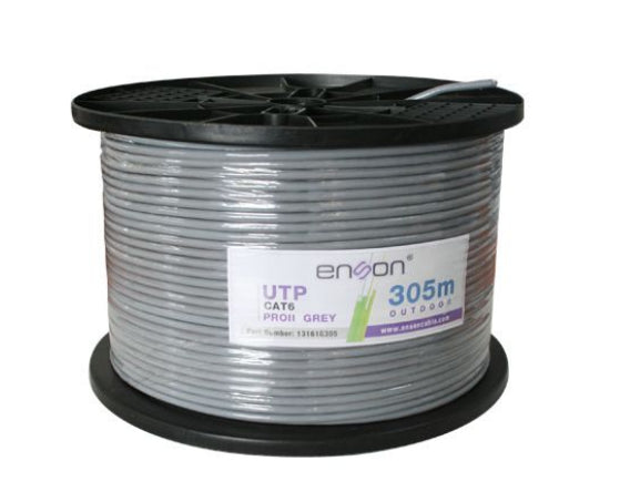 Enson 13161G305 cable de red Gris 305 m Cat6 U/UTP (UTP)