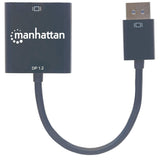 Manhattan Adaptador DisplayPort 1.2a a DVI-D Cable Derecho Derecho Oro 0,23 m