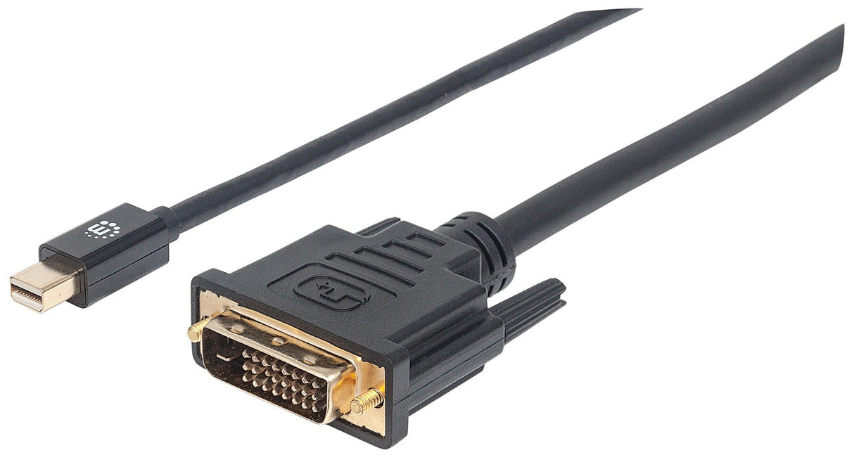 Manhattan 152150 - Manhattan 152150 adaptador de cable de vídeo 1,8 m Mini DisplayPort DVI-D Negro
