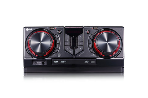 LG CJ45 sistemas de audio para el hogar Negro, Rojo Si 1 discos Frente
