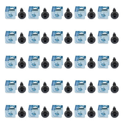 StarTech.com Paquete de 50 Tornillos 10-32 y Tuercas Clip para Armario Rack de Servidores Accesorios para rack Kit de to