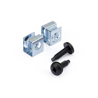 StarTech.com Paquete de 50 Tornillos 10-32 y Tuercas Clip para Armario Rack de Servidores Accesorios para rack Kit de to