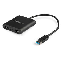 StarTech.com Adaptador USB 3.0 a HDMI Doble - 4K 30Hz adaptadores gráficos usb USB tipo A Macho 3.2 Gen 1 (3.1 Gen 1) Si