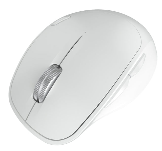 Klip Xtreme Duotrak ratón Oficina Diestro RF inalámbrico + bluetooth Óptico 1600 DPI, Blanco