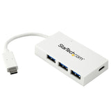 StarTech.com Hub USB-C con 1 Puerto USB-C y 3 Puertos USB-A (SuperSpeed de 5Gbps) - Alimentado por USB - Adaptador Hub L
