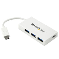 StarTech.com Hub USB-C con 1 Puerto USB-C y 3 Puertos USB-A (SuperSpeed de 5Gbps) - Alimentado por USB - Adaptador Hub L